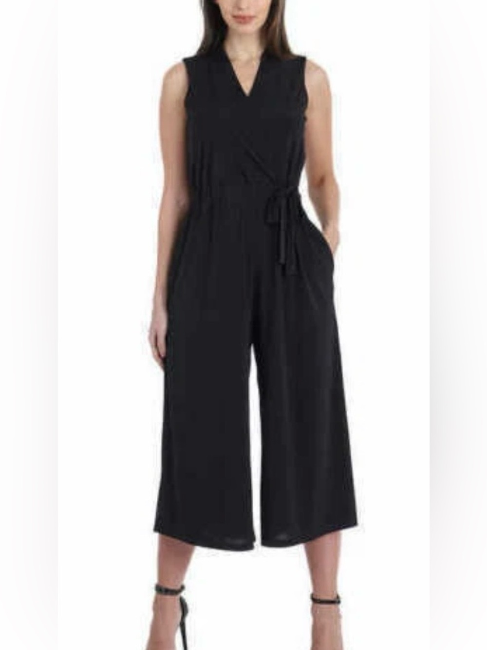 BRAND NEW Women's Black Sandra Darren Sleeveless Jumpsuit, Size XXL